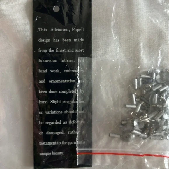 Formal Adrianna Papell, sequined taupe and silver floral, full length dress - Picture 6 of 7